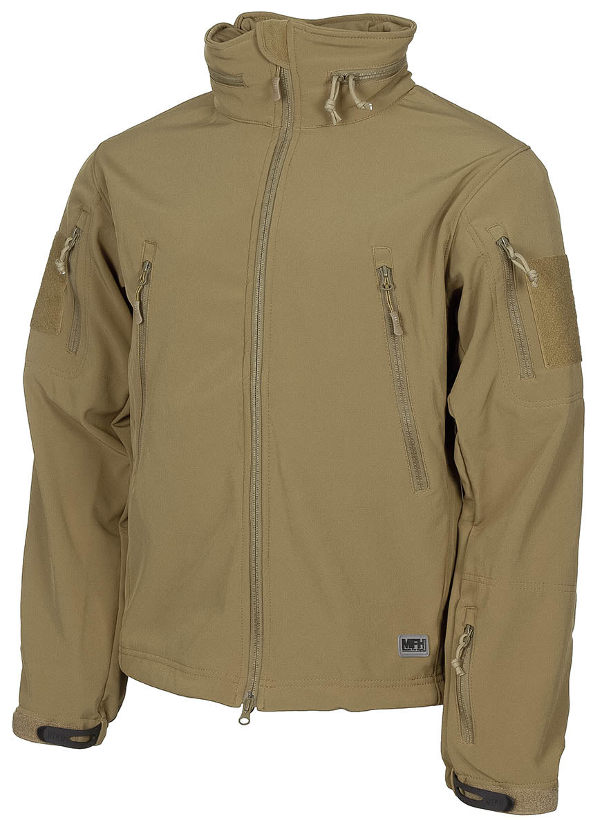 Giacca softshell, "Scorpion", color coyote