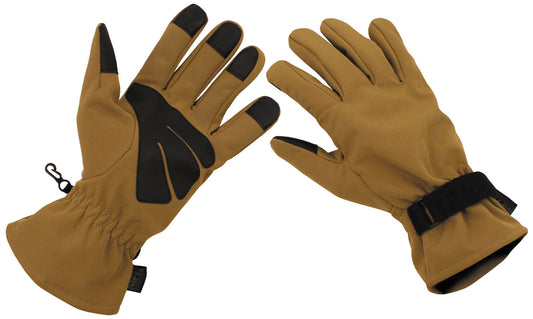 Gants à doigts, softshell, coyote tan