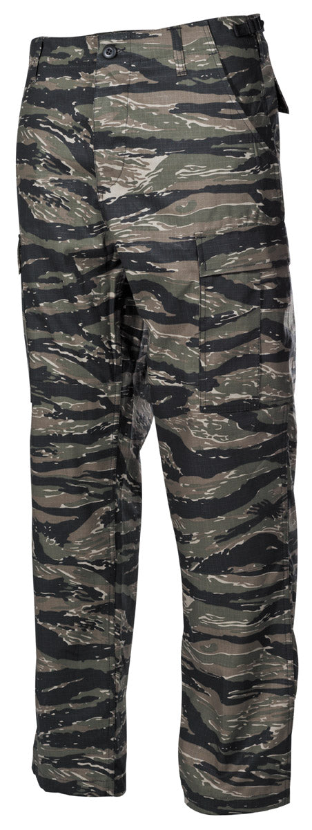 Pantaloni da combattimento americani, BDU, Rip Stop, strisce tigrate