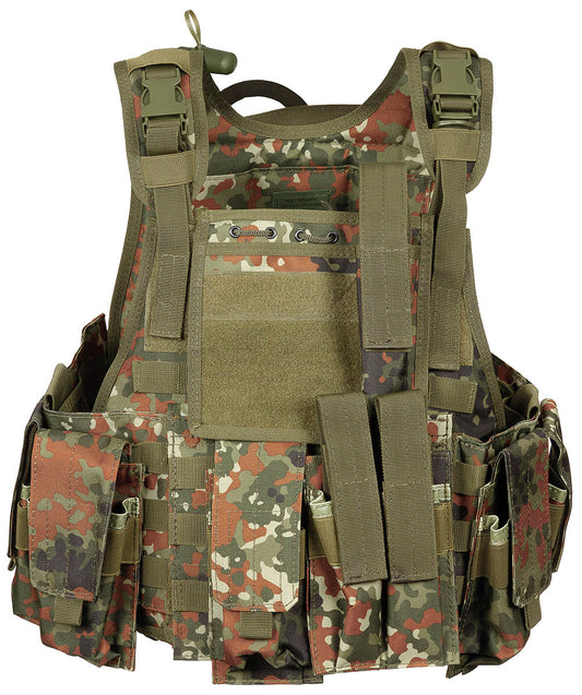 Gilet "Ranger", diverses poches, camouflage