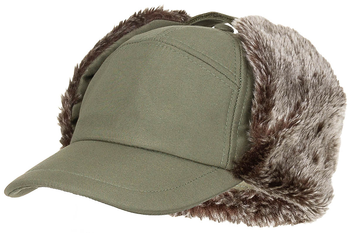 Bonnet d'hiver, "Trapper", olive