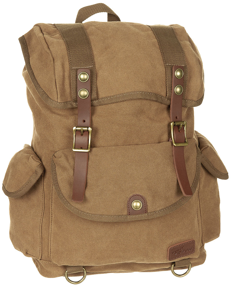 Rucksack, Canvas, "PT", braun