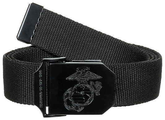 Ceinture USMC, noire, environ 3,5 cm