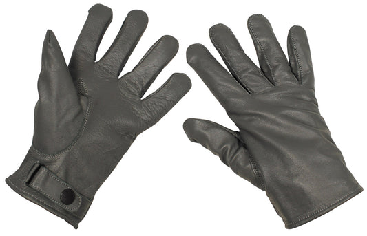 Gants en cuir BW, gris