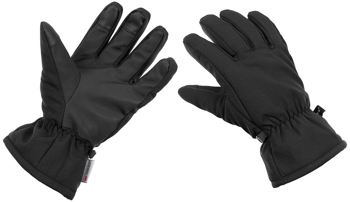 Fingerhandschuhe, Softshell, schwarz, 3M™ Thinsulate™