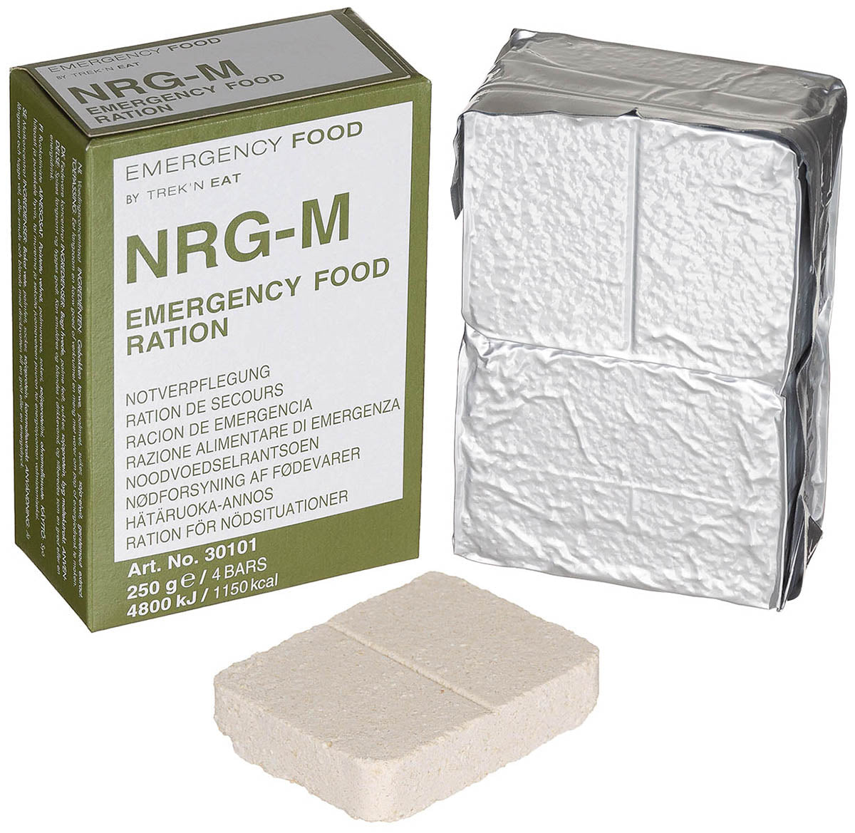 Notverpflegung, NRG-M, 250 g, (4 Riegel)