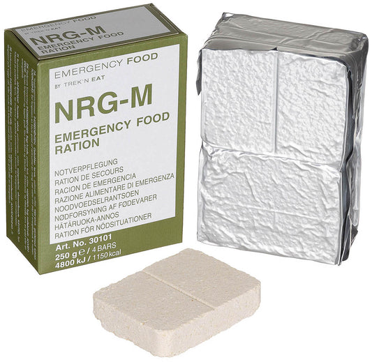 Aliment d'urgence, NRG-M, 250 g, (4 barres)