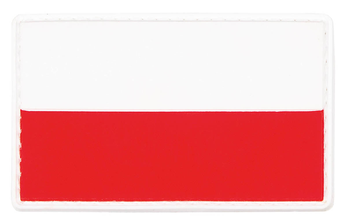 Badge Velcro, Pologne, 3D, environ 8 x 5 cm