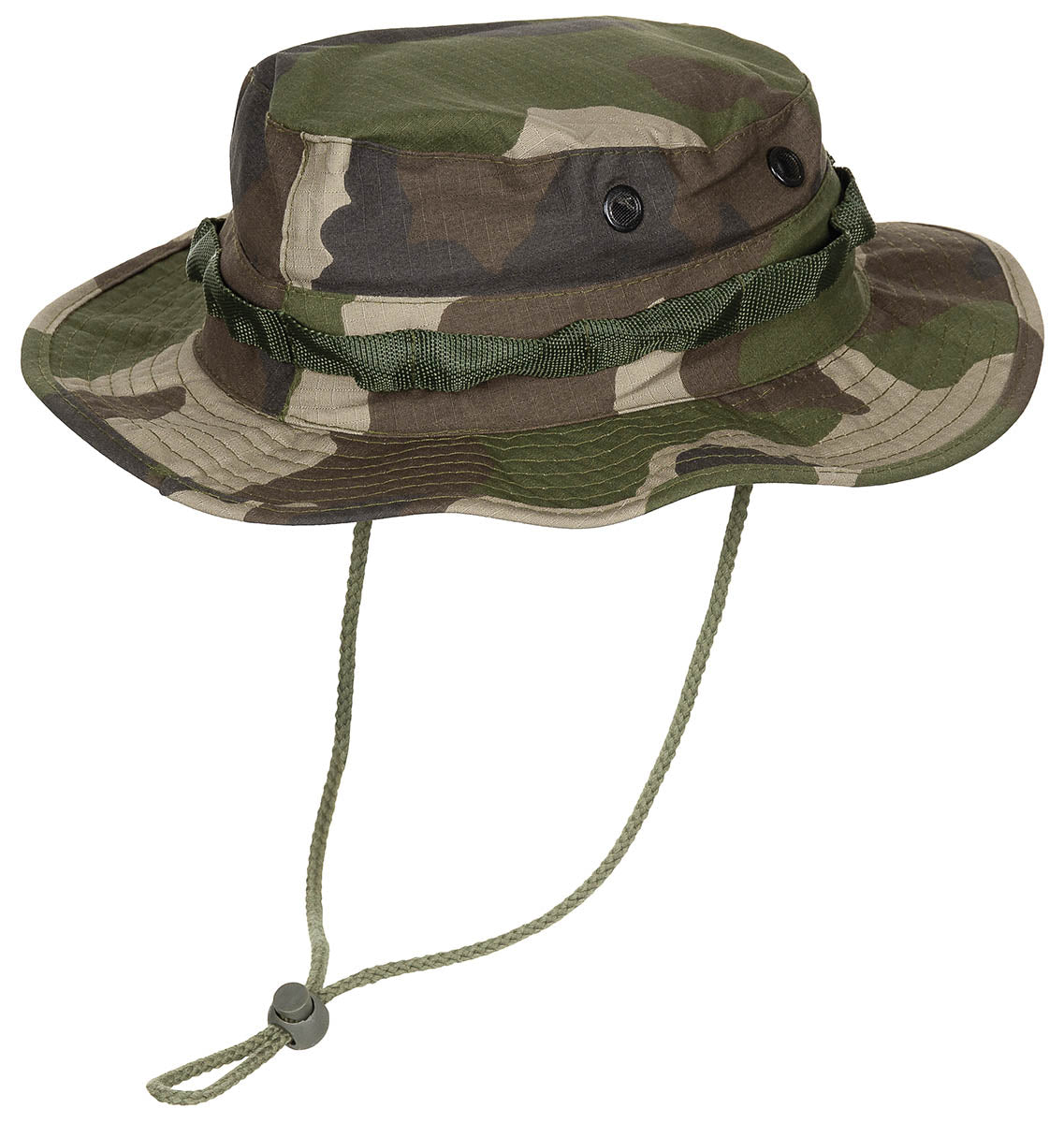 Cappello da bush US GI, con sottogola, GI Boonie, Rip Stop, mimetica CCE