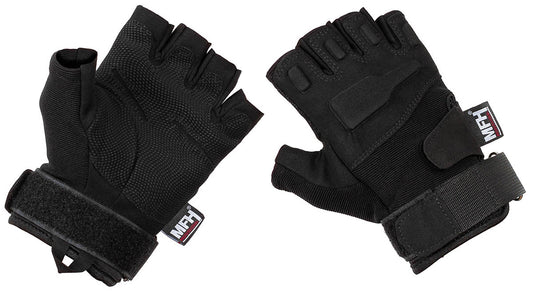 Tactical Handschuhe,"Pro", ohne Finger, schwarz