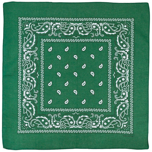 Bandana, oliv-schwarz, ca. 55 x 55 cm, Baumwolle