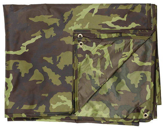 Bâche polyvalente "Tarp", camouflage M 95 CZ, environ 200 x 300 cm