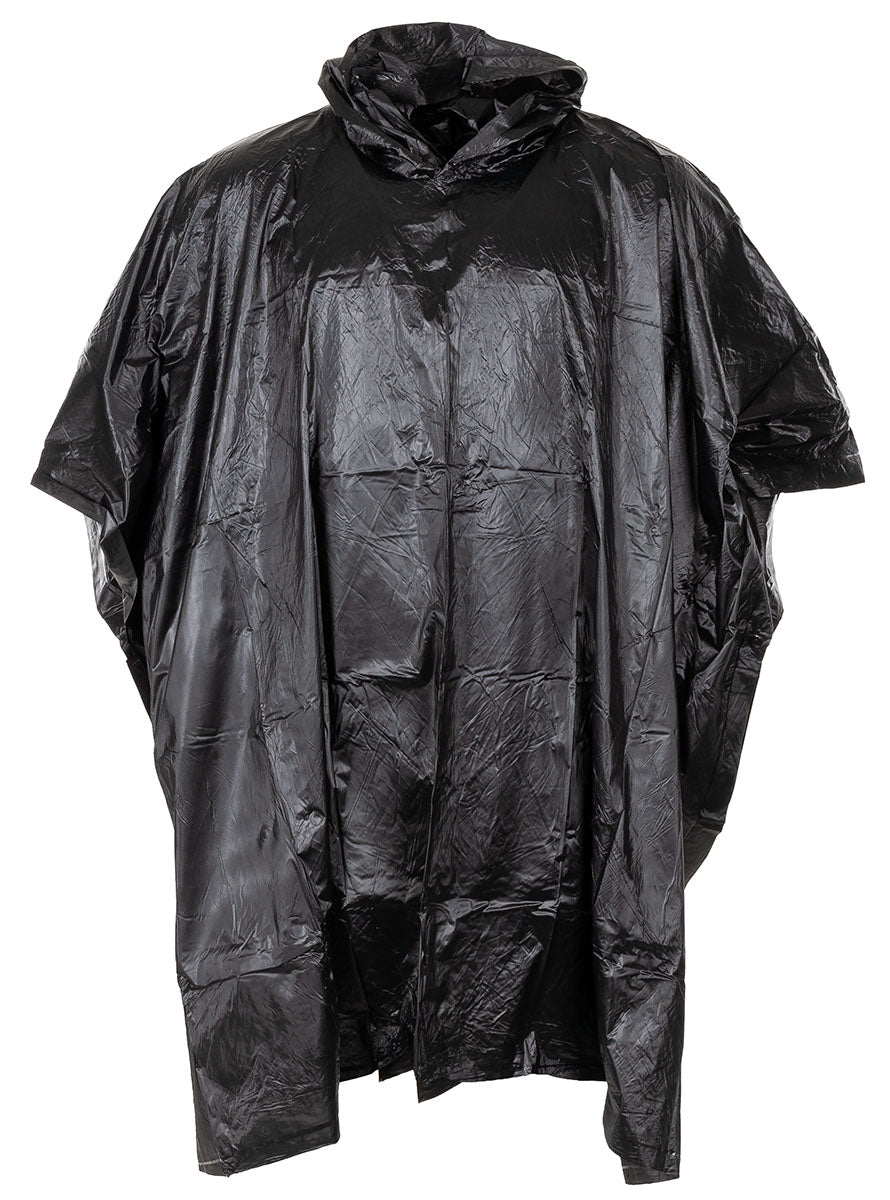 Poncho, vinile, nero, ca. 200 x 127 cm, 0,12 mm