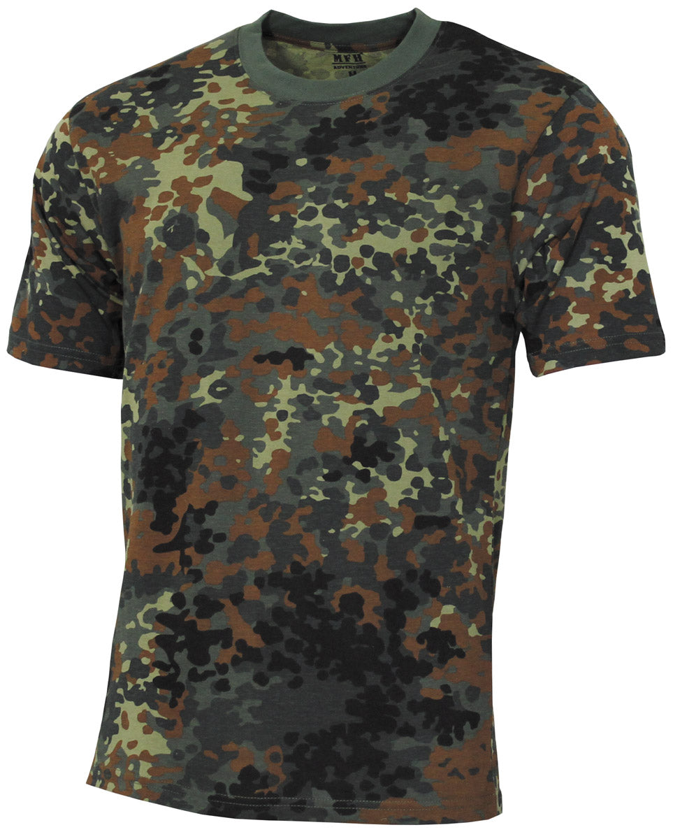 T-shirt US, "Streetstyle", camouflage, 140-145 g/m²