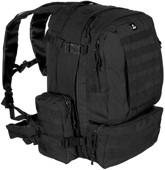 italien Sac à dos, noir, "Tactique-Modulaire"