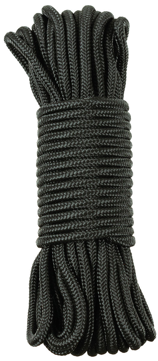 Corde, noire, 5 mm, 15 mètres