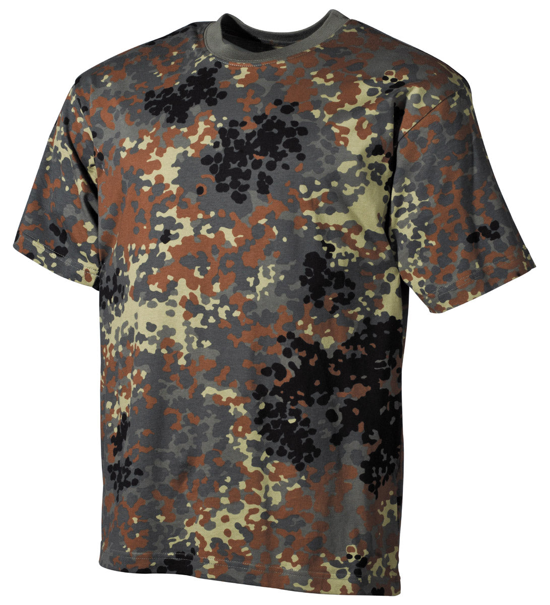 T-shirt US, demi manches, camouflage, 170 g/m²