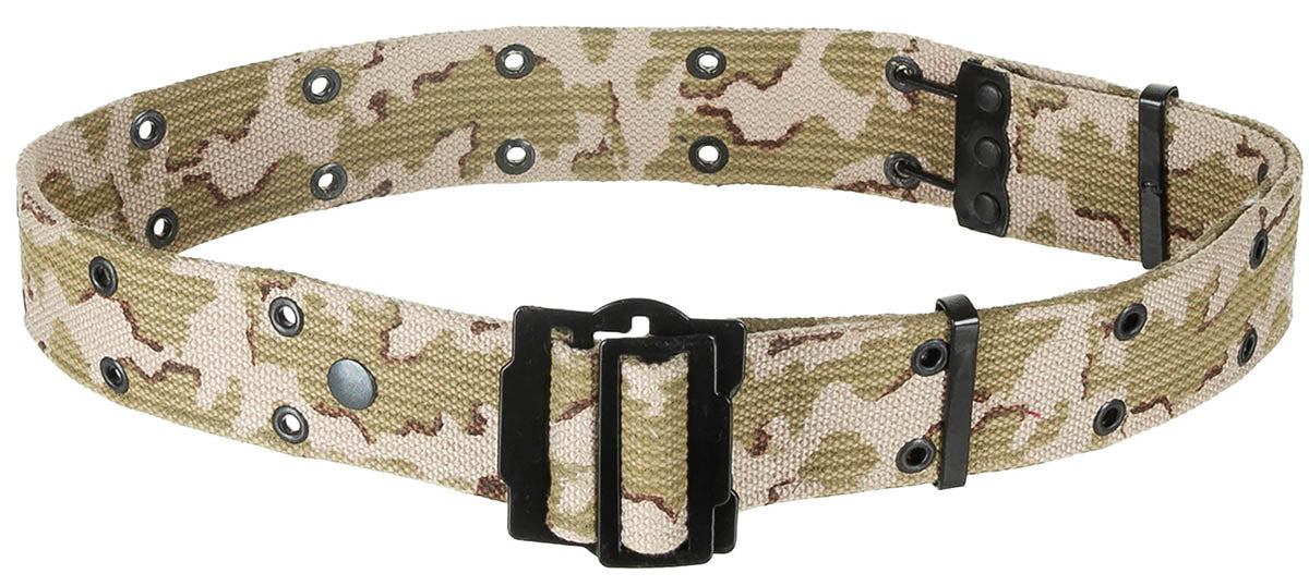 Ceinture à trous français, camouflage désert, environ 5 cm