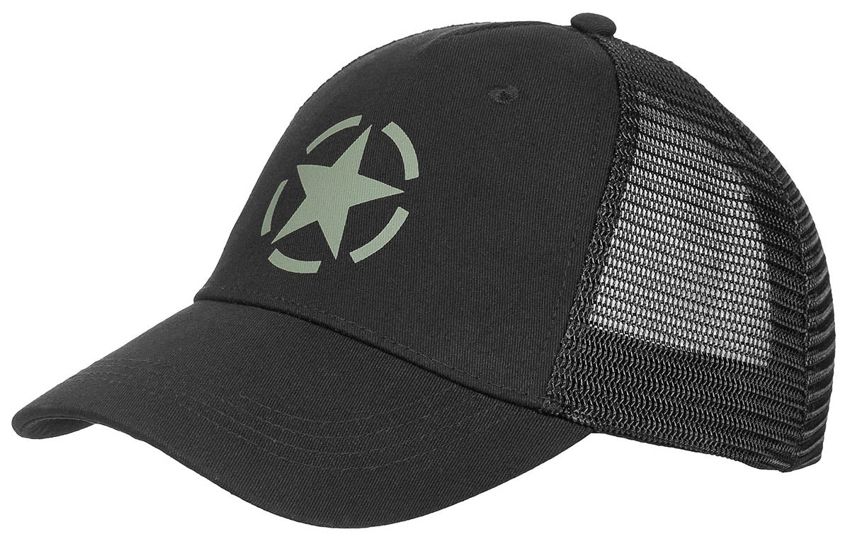 Trucker Cap, schwarz, größenverstellbar