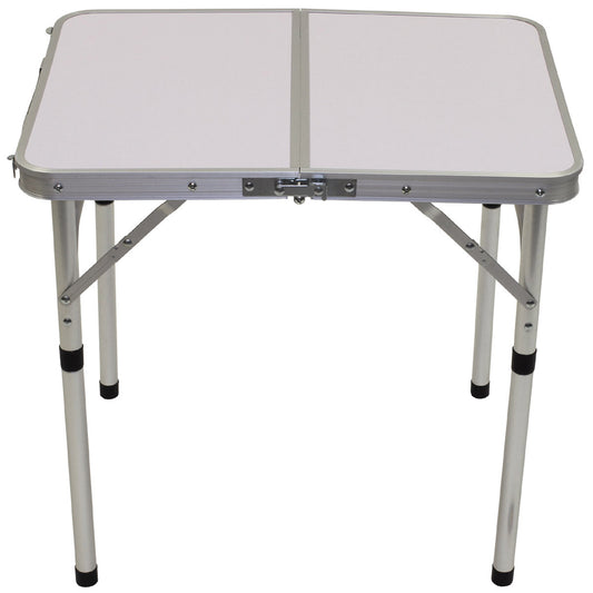 Table de camping, pliable, aluminium, poignée de transport