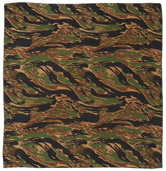 Bandana, strisce tigrate, circa 55 x 55 cm, cotone