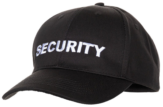 US Cap, schwarz, bestickt, "Security"