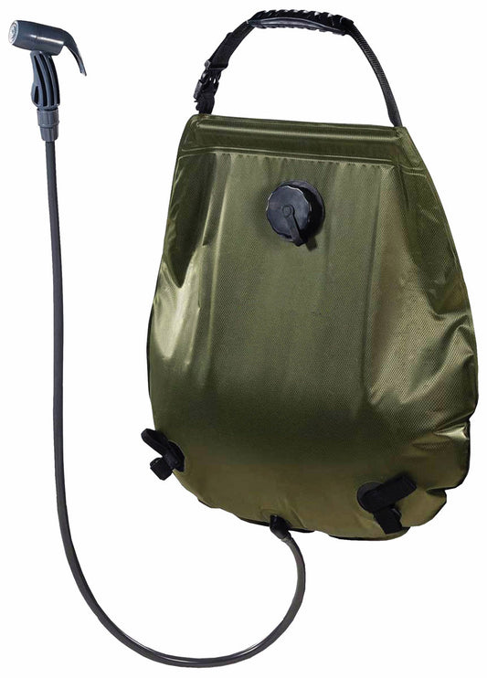 Douche solaire, "Deluxe", 20 l, olive, avec sac de transport