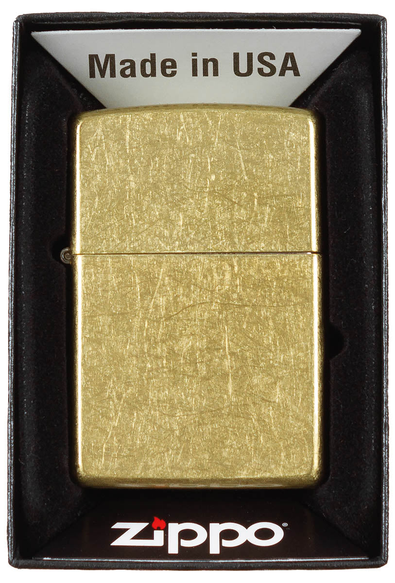 Accendino Zippo, "Street Brass", vuoto