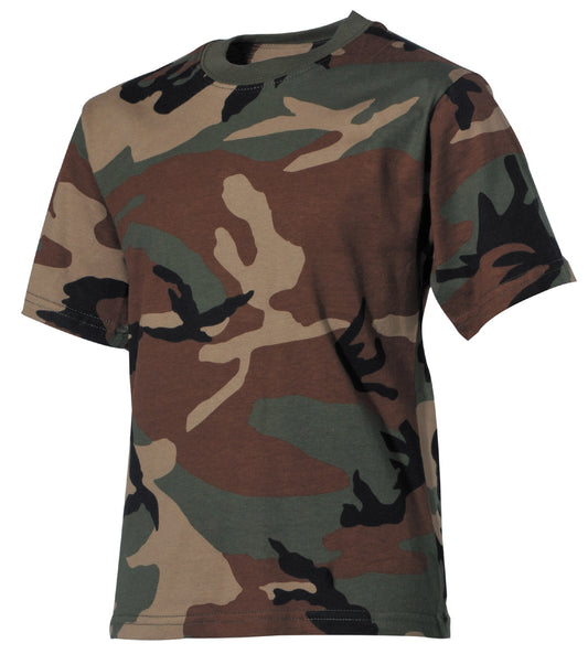 Kinder T-Shirt, woodland, halbarm, 170 g/m²