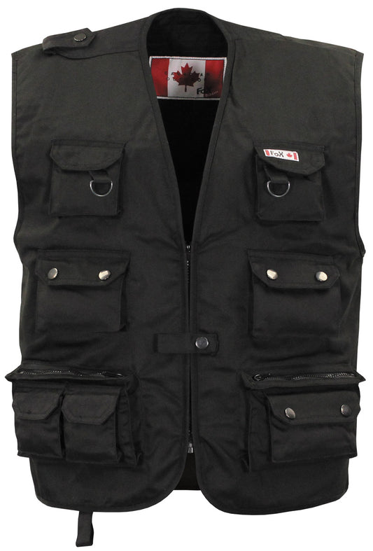 Gilet outdoor, nero, versione pesante