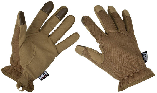 Gants à doigts, beige coyote, "Lightweight"