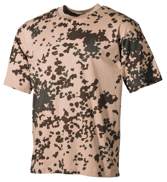 T-shirt US, demi manches, camouflage tropical BW, 170 g/m²