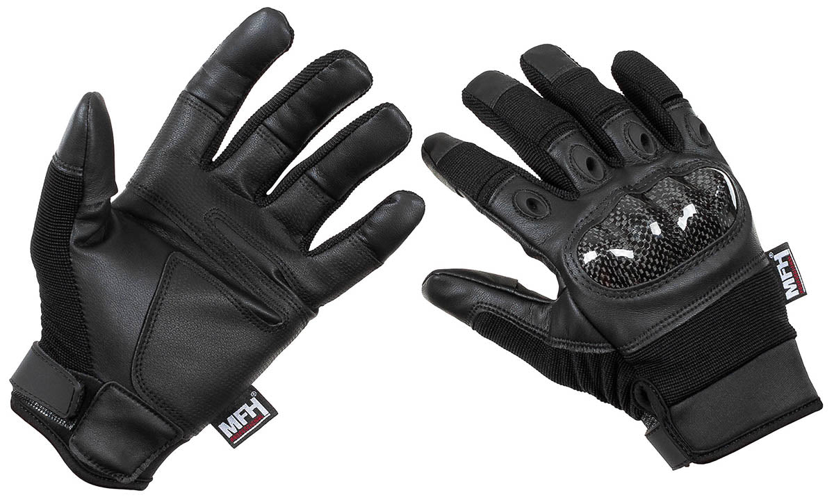 Gants tactiques "Mission" noirs