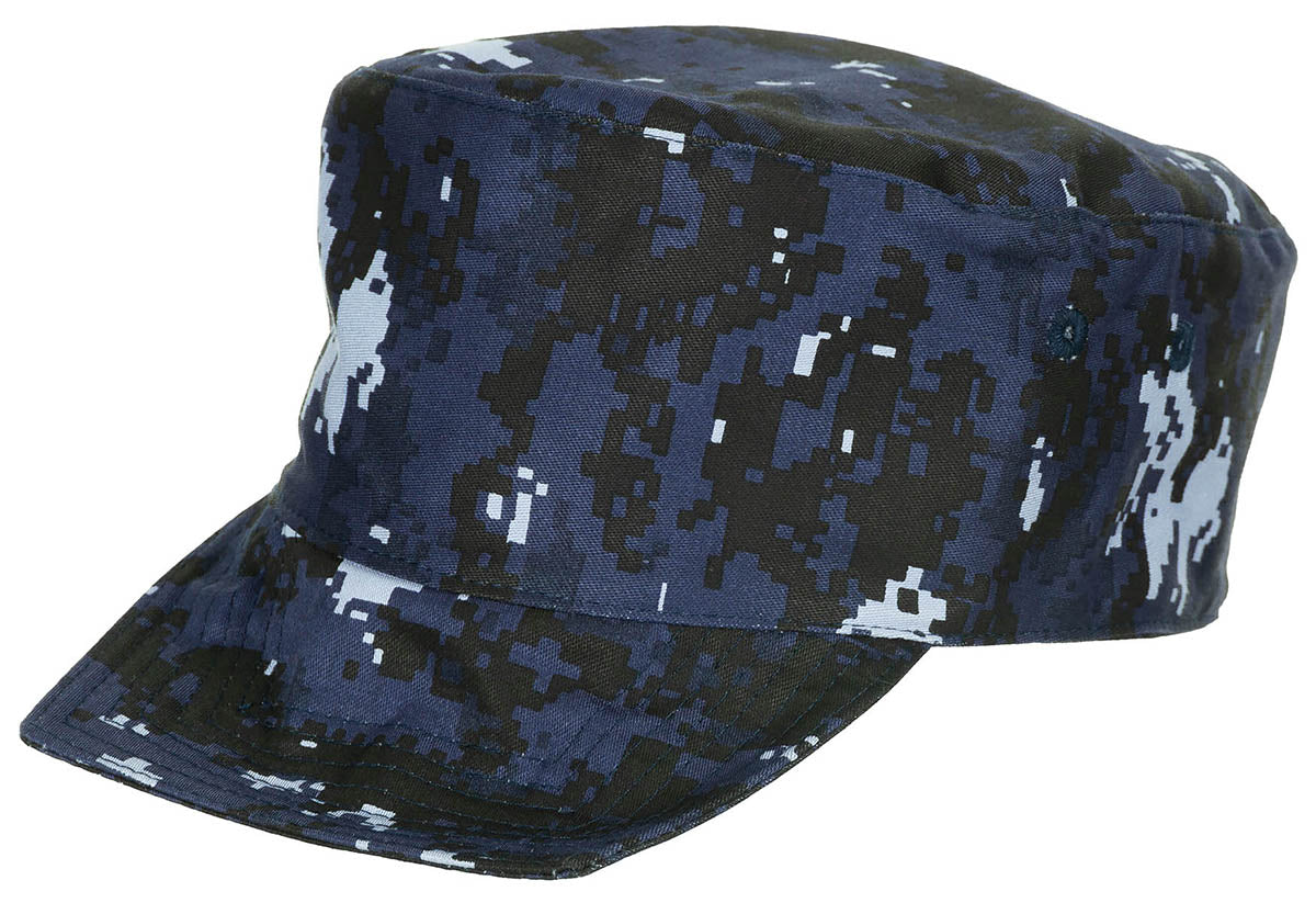 Casquette française, bleu numérique