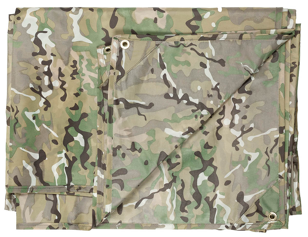 Bâche polyvalente, "Tarp", opération camouflage, environ 500x600 cm