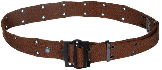 Ceinture à trous français, marron, environ 5 cm