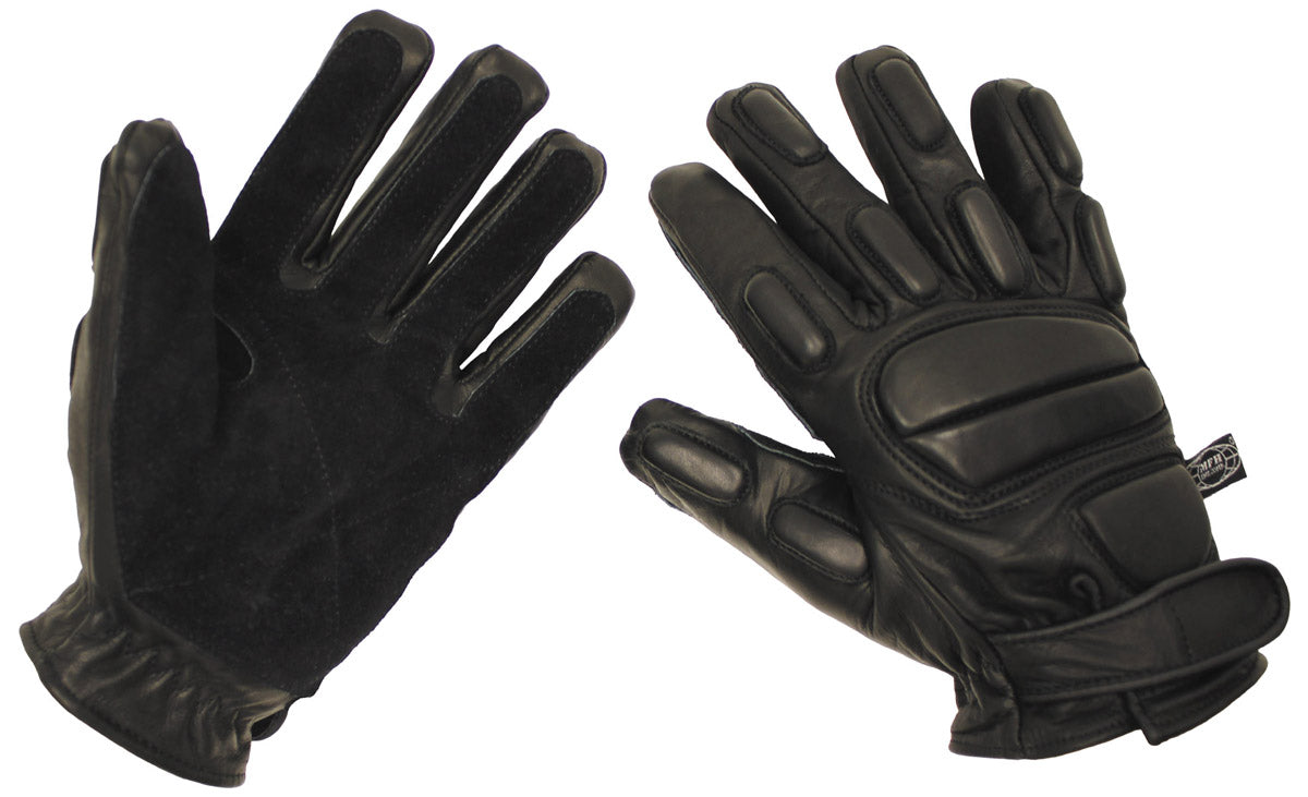 Lederhandschuhe, "Protect", schwarz, schnitthemmend