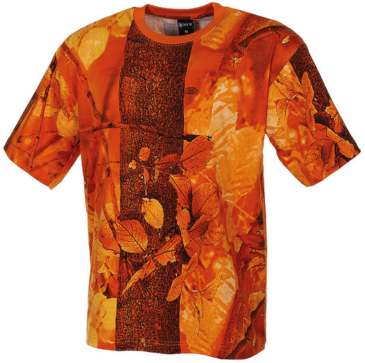 T-shirt americana, mezze maniche, arancione cacciatore, 170 g/m²