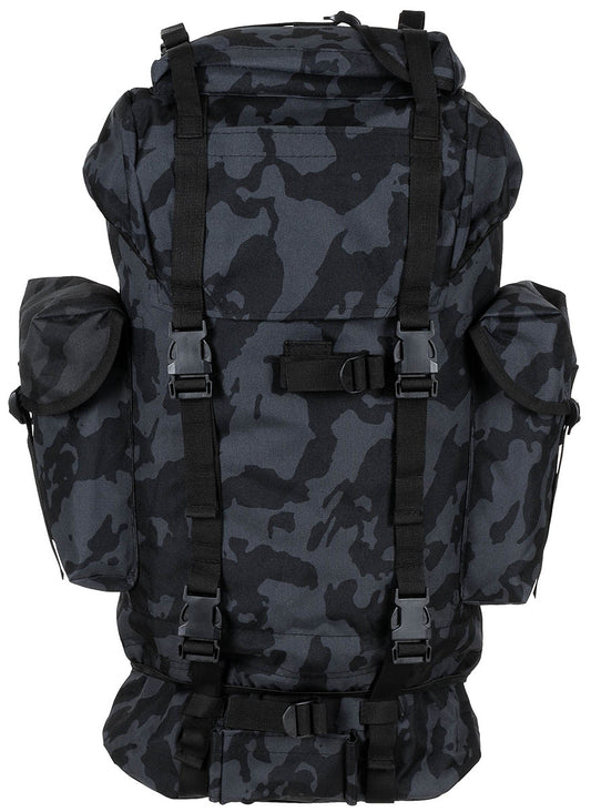 BW Kampfrucksack, 65 l,  Alu-Aussteifung, night-camo